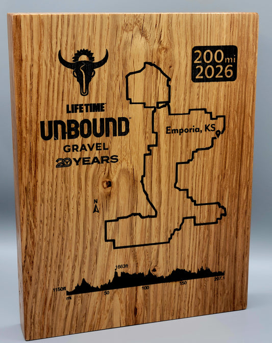 2026 Unbound Gravel Course Cuts Plaques
