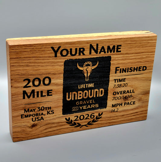 2026 Unbound Gravel Finisher Award